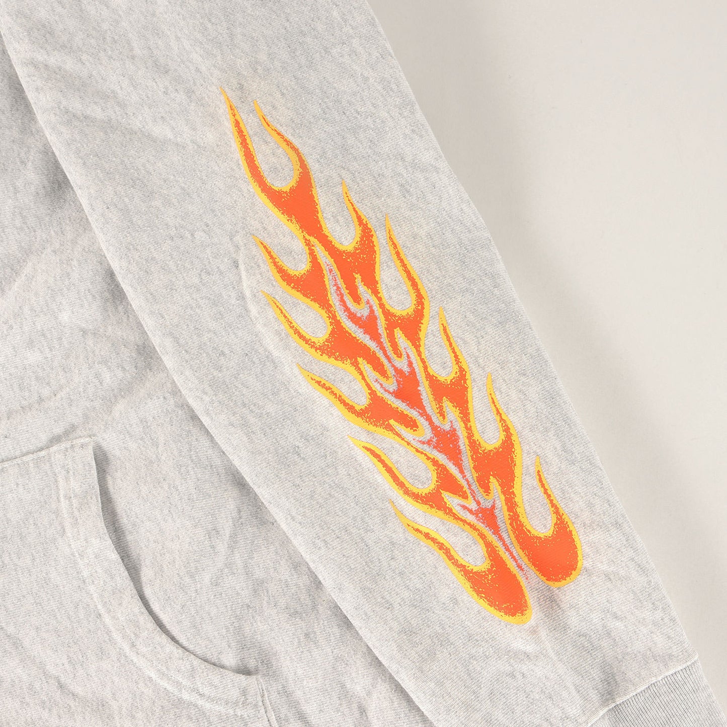 23AW フレイムプリント スウェットパーカー(FLAMES HOODIE)