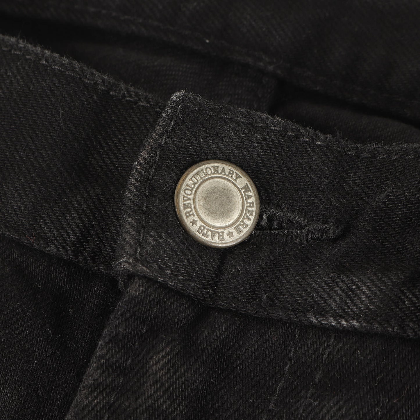 20AW WAY OF LIFEパッチ付き クラッシュリペア加工 デニムパンツ(BLACK CRASH PAINT&PATCH DENIM PANTS)