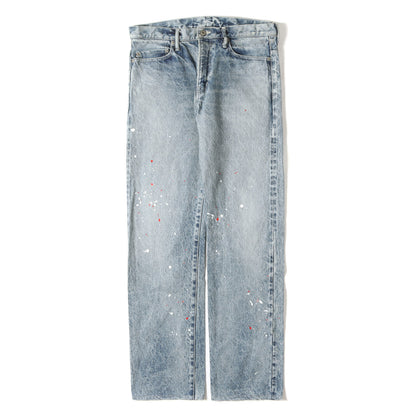 20SS ペイント加工 セルビッチ デニムパンツ