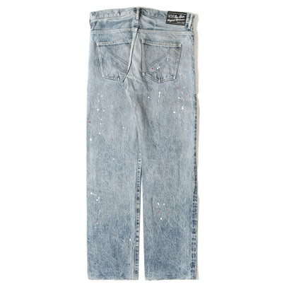 20SS ペイント加工 セルビッチ デニムパンツ