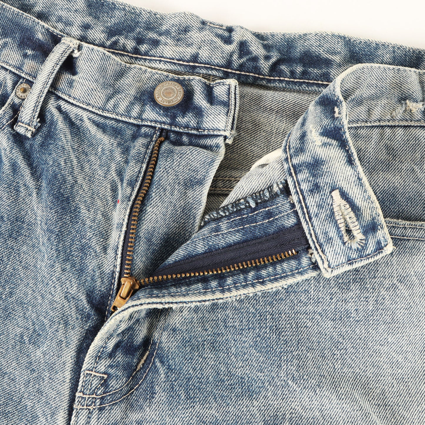 20SS ペイント加工 セルビッチ デニムパンツ