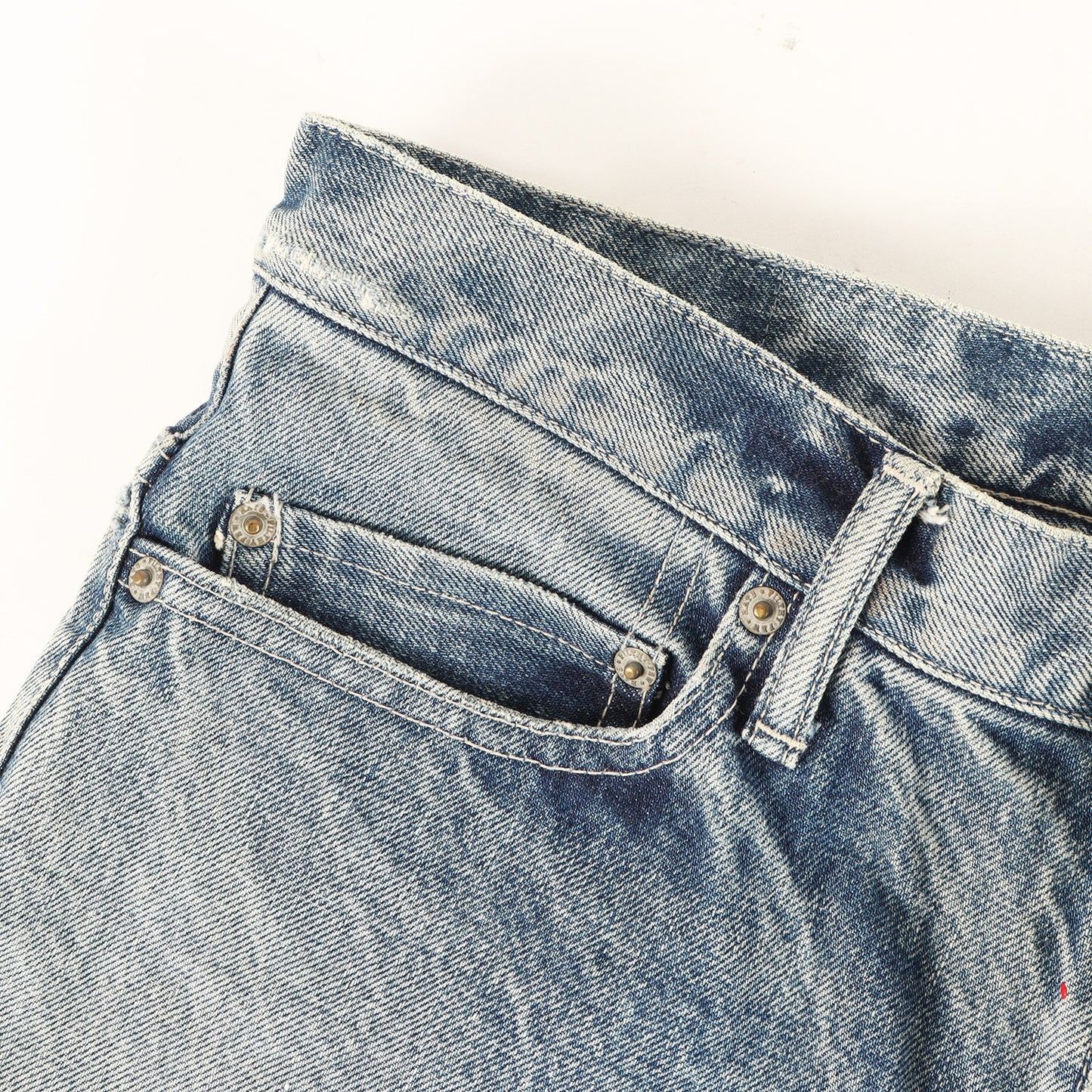 20SS ペイント加工 セルビッチ デニムパンツ