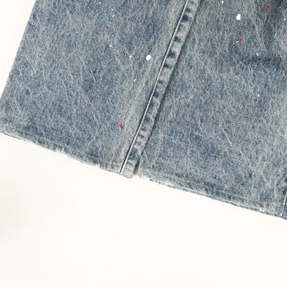20SS ペイント加工 セルビッチ デニムパンツ