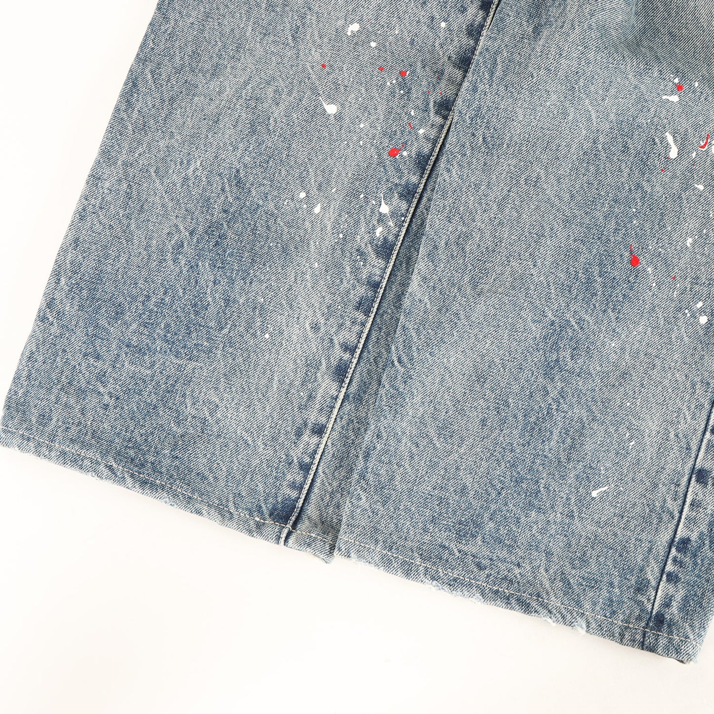 20SS ペイント加工 セルビッチ デニムパンツ