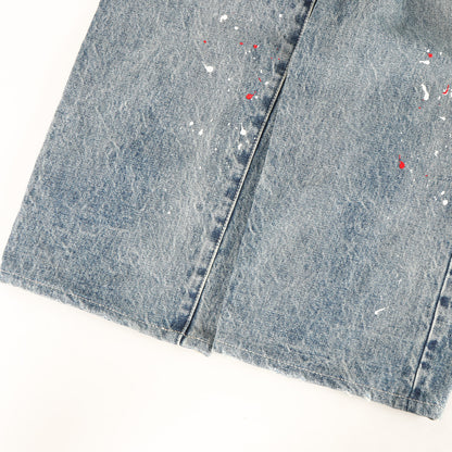 20SS ペイント加工 セルビッチ デニムパンツ