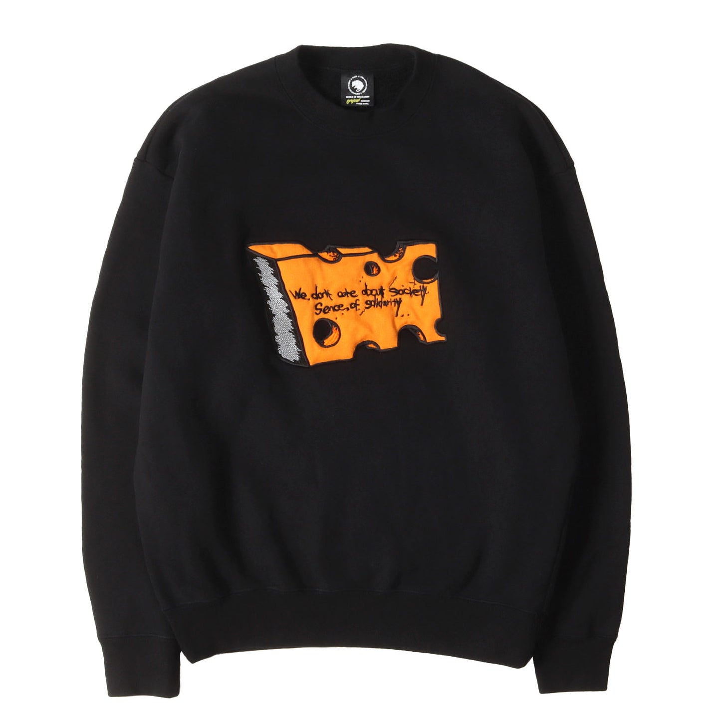 23AW チーズ アップリケ クルーネック スウェット(CHEESE CREW NECK SWEAT)