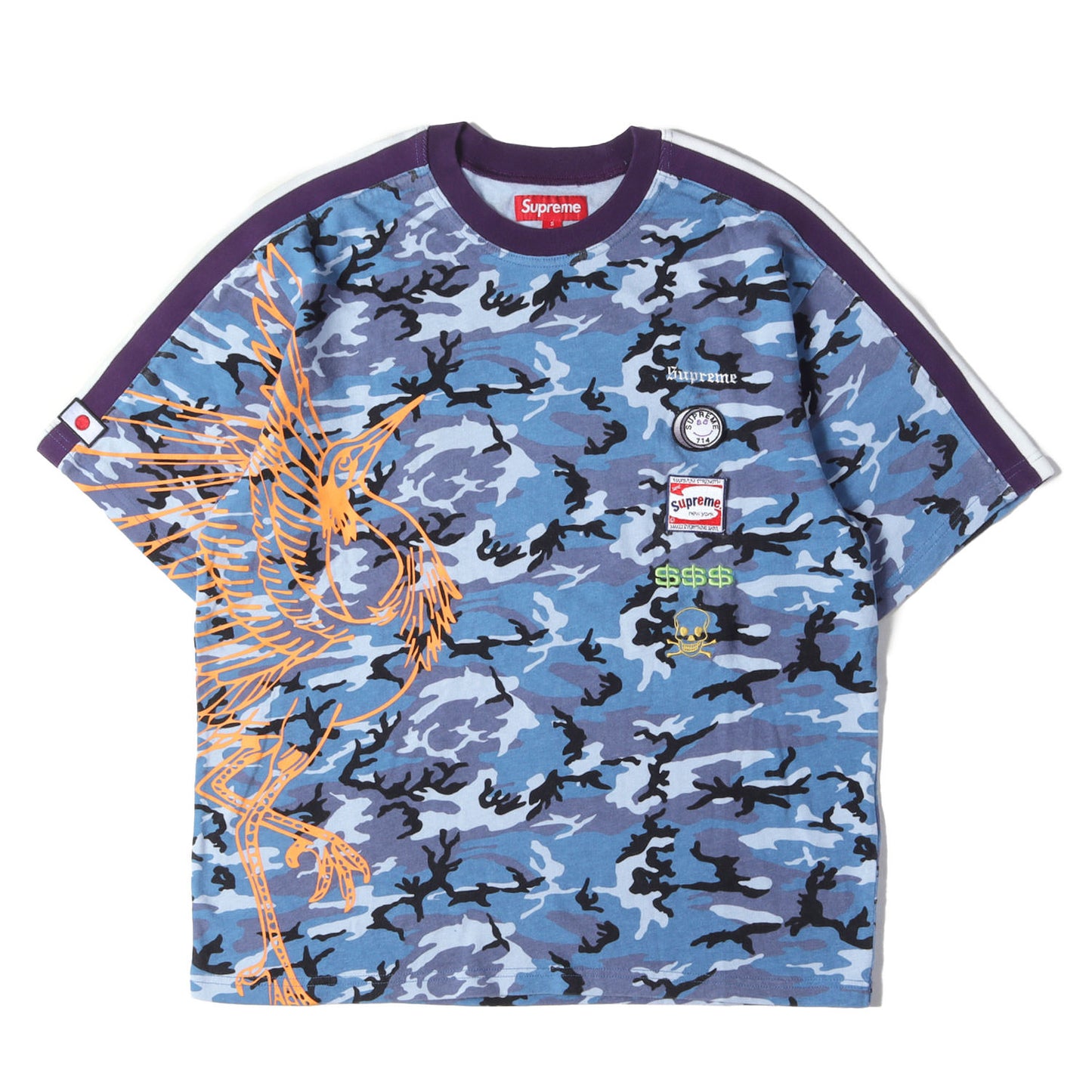 25AW 浮世絵ワッペン グラフィック ヘビー Tシャツ(Crane S/S Top)