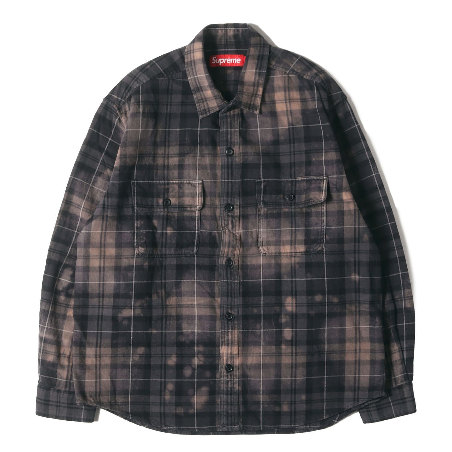 25AW ×The Exorcist リーガン・マクニール ブリーチ加工 チェック ネルシャツ(Flannel Shirt)