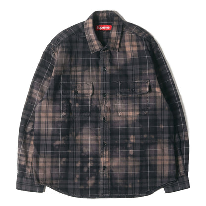 25AW ×The Exorcist リーガン・マクニール ブリーチ加工 チェック ネルシャツ(Flannel Shirt)