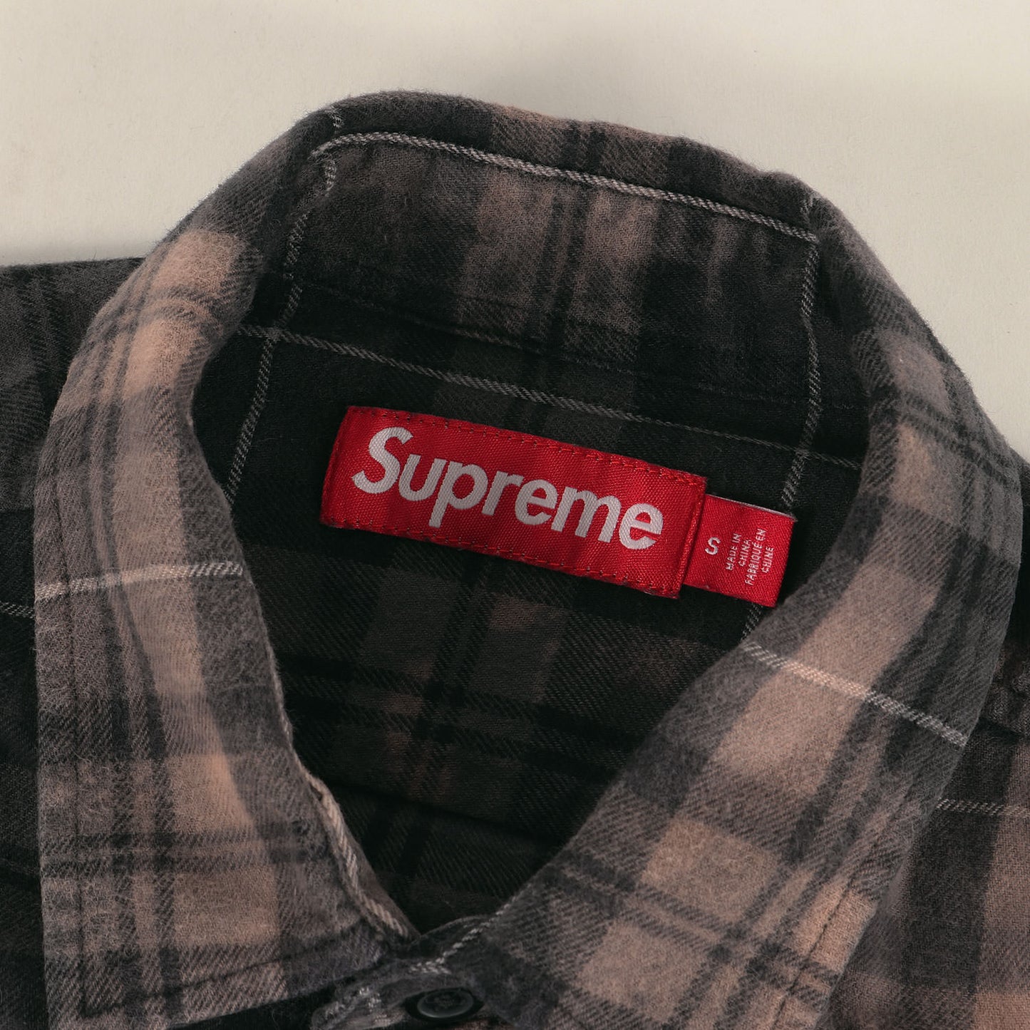 25AW ×The Exorcist リーガン・マクニール ブリーチ加工 チェック ネルシャツ(Flannel Shirt)