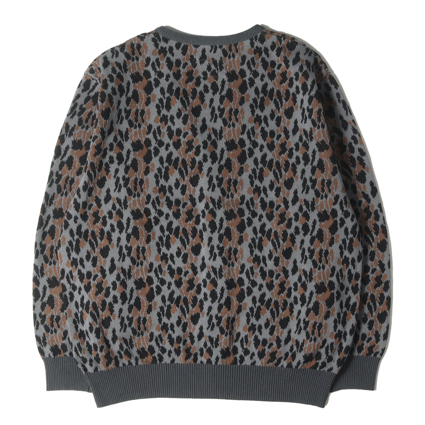 25SS レオパード ジャガード コットンニット カーディガン(LEOPARD JACQUARD KNIT CARDIGAN)