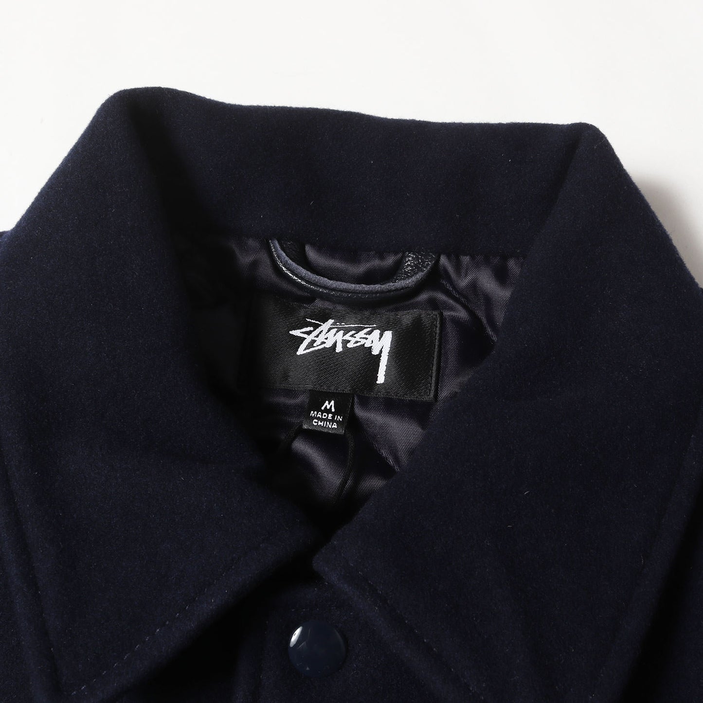 25AW クラウンロゴ 袖レザー メルトン バーシティジャケット / スタジャン(KING VARSITY JACKET)