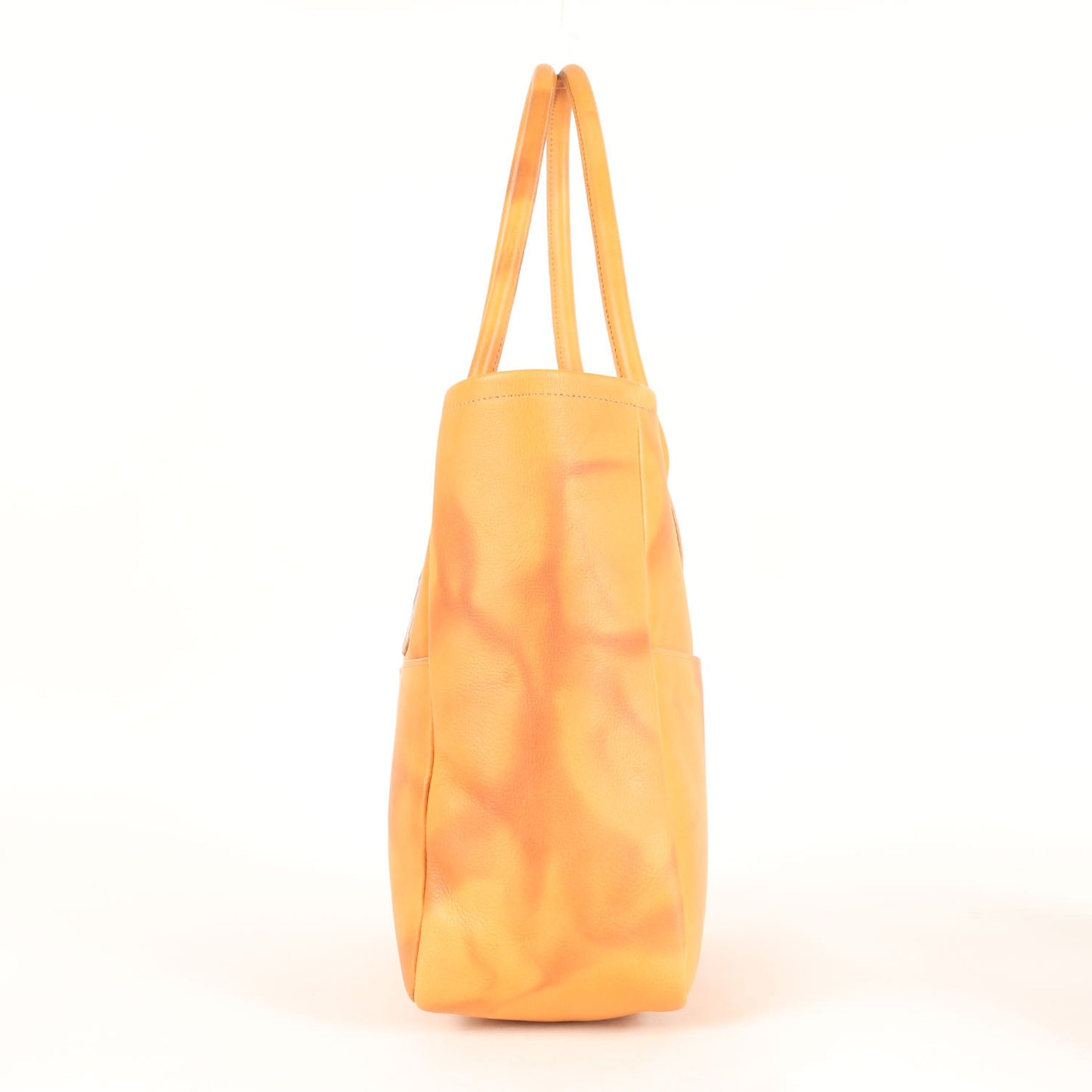 24AW ダックパッチ オールレザー トートバッグ(LEATHER TOTE BR-A)