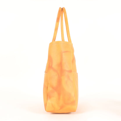 24AW ダックパッチ オールレザー トートバッグ(LEATHER TOTE BR-A)