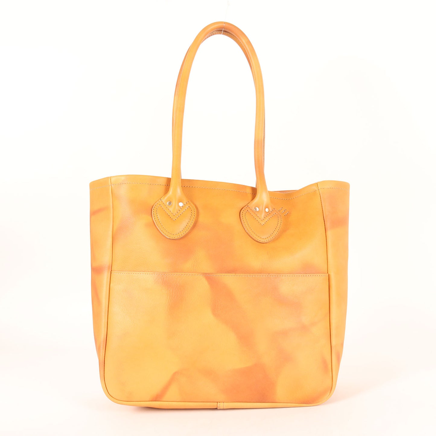 24AW ダックパッチ オールレザー トートバッグ(LEATHER TOTE BR-A)