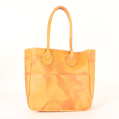 24AW ダックパッチ オールレザー トートバッグ(LEATHER TOTE BR-A)
