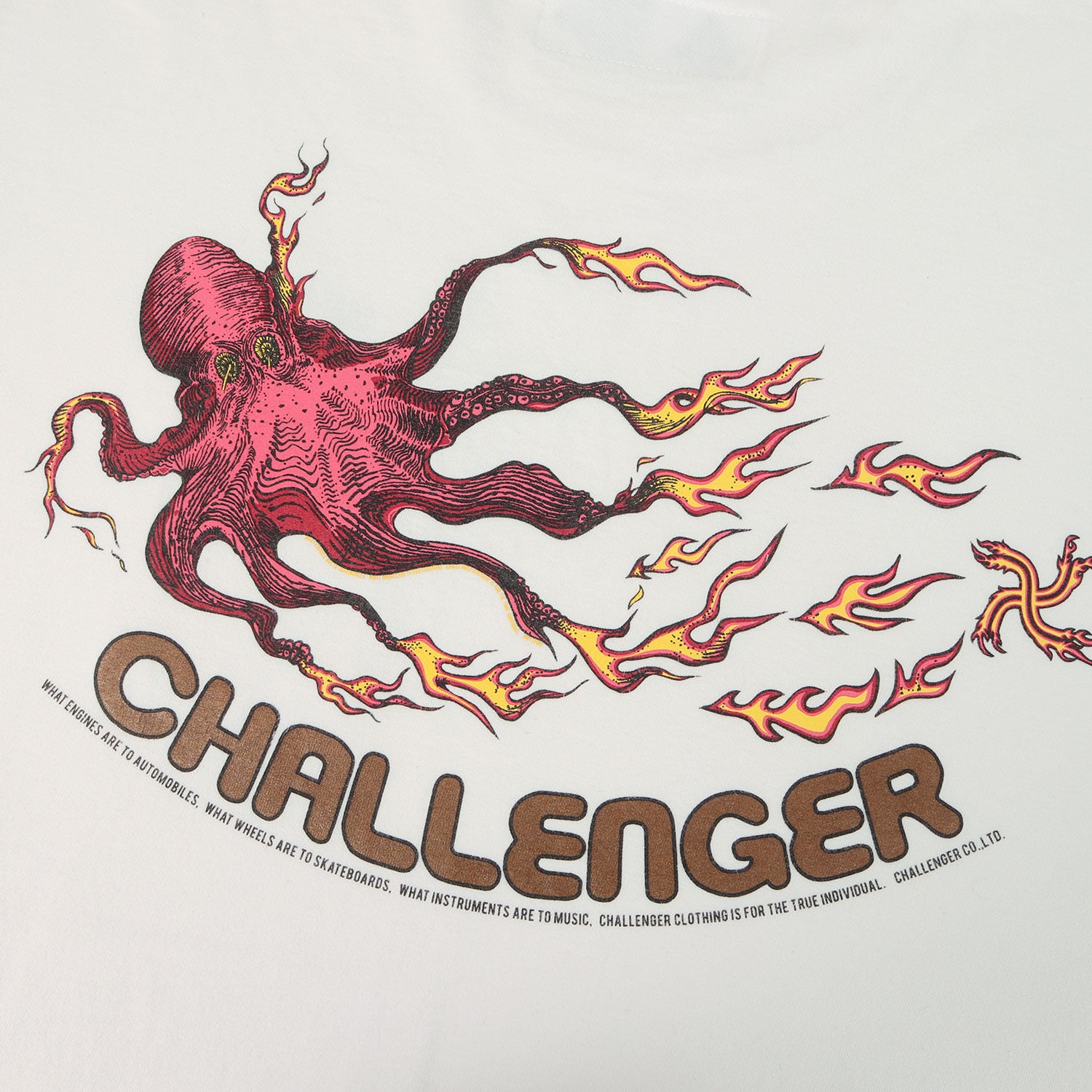 CHALLENGER (チャレンジャー) タコファイヤー ポケット Tシャツ(FIRE