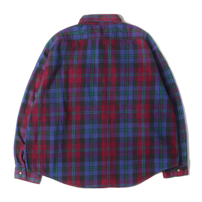 [好配色] 90s チェック ヘビー フランネルシャツ USA製