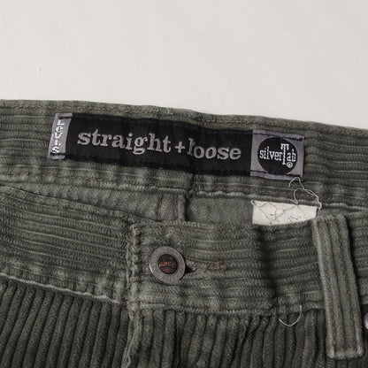 90s SilverTab 太畝コーデュロイ ルーズ ストレート パンツ (STRAIGHT + LOOSE)