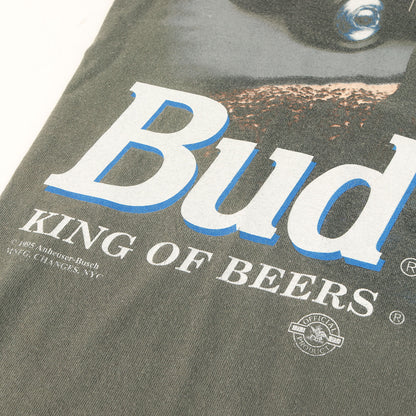 90s Budweiser 両面プリント フロッグ カエル Tシャツ / USA製 TULTEX