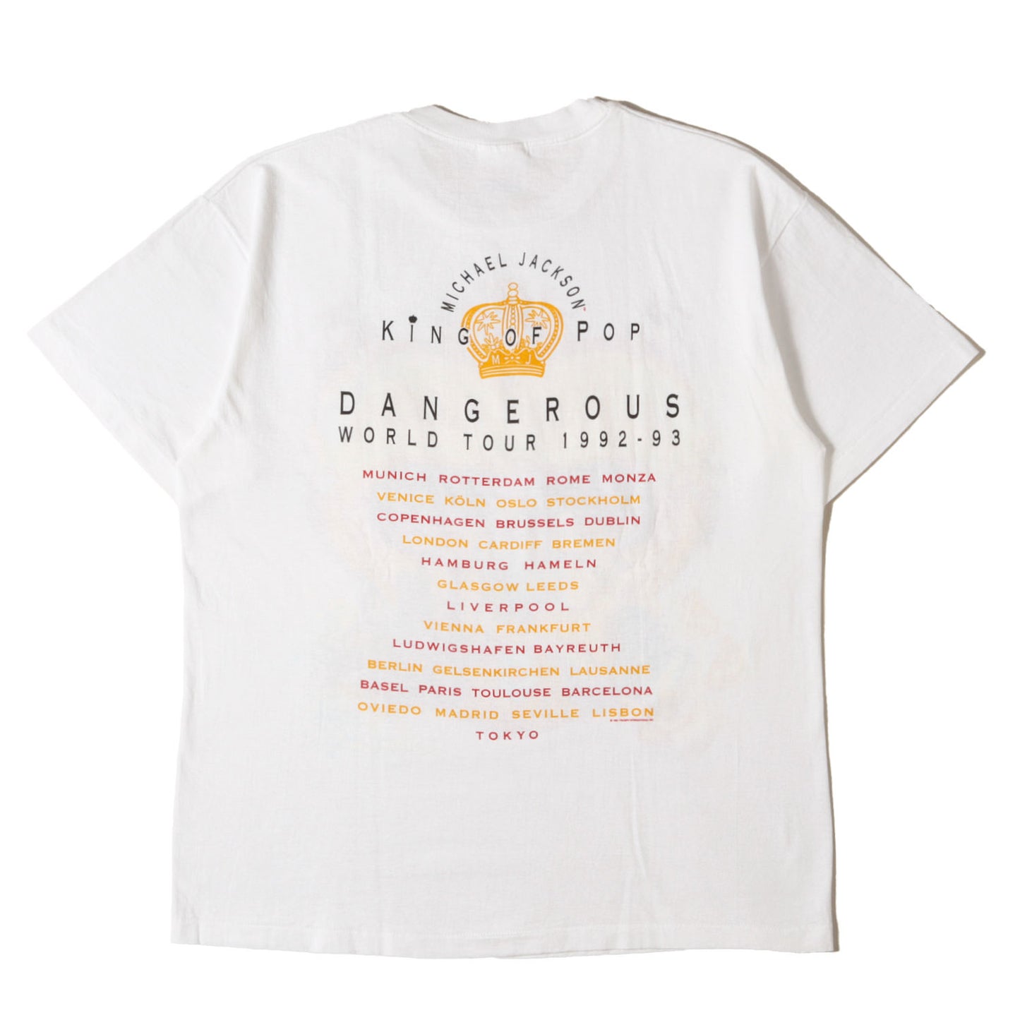 90s Michael Jackson DANGEROUS WORLD TOUR 1992-93 マイケル・ジャクソン Tシャツ / USA製 Hanes