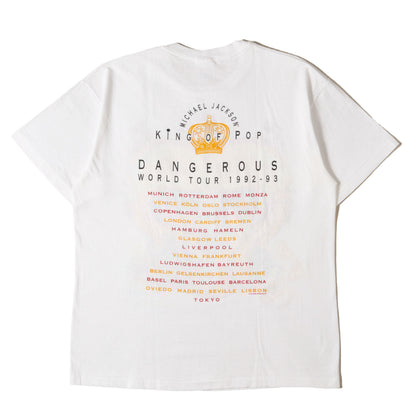 90s Michael Jackson DANGEROUS WORLD TOUR 1992-93 マイケル・ジャクソン Tシャツ / USA製 Hanes