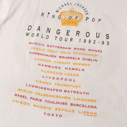 90s Michael Jackson DANGEROUS WORLD TOUR 1992-93 マイケル・ジャクソン Tシャツ / USA製 Hanes