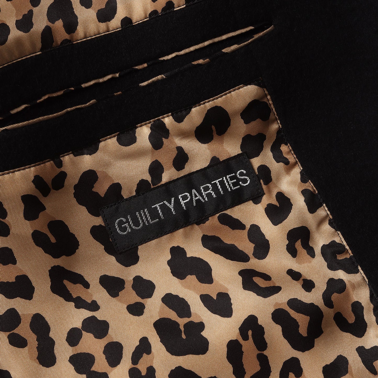 22AW メルトンウール 裏地レオパード バルカラーコート(BAL COLLAR COAT)