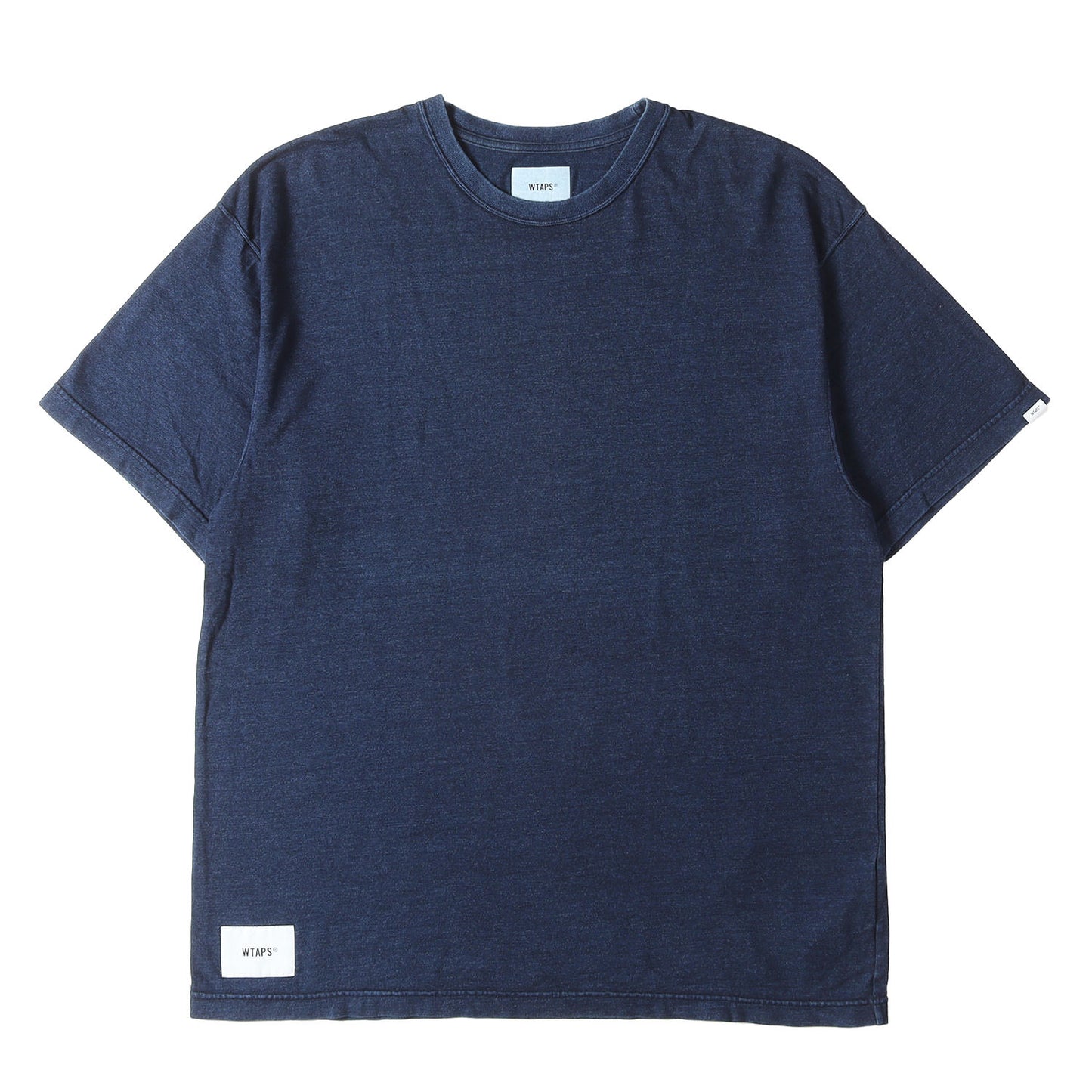 22SS ブランドロゴ刺繍 インディゴ Tシャツ(AII 06 / SS / COTTON)