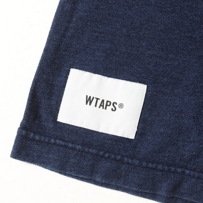 22SS ブランドロゴ刺繍 インディゴ Tシャツ(AII 06 / SS / COTTON)