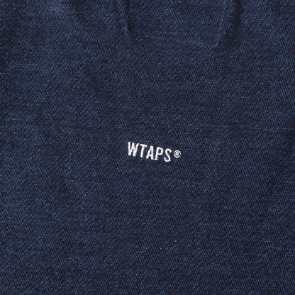 22SS ブランドロゴ刺繍 インディゴ Tシャツ(AII 06 / SS / COTTON)