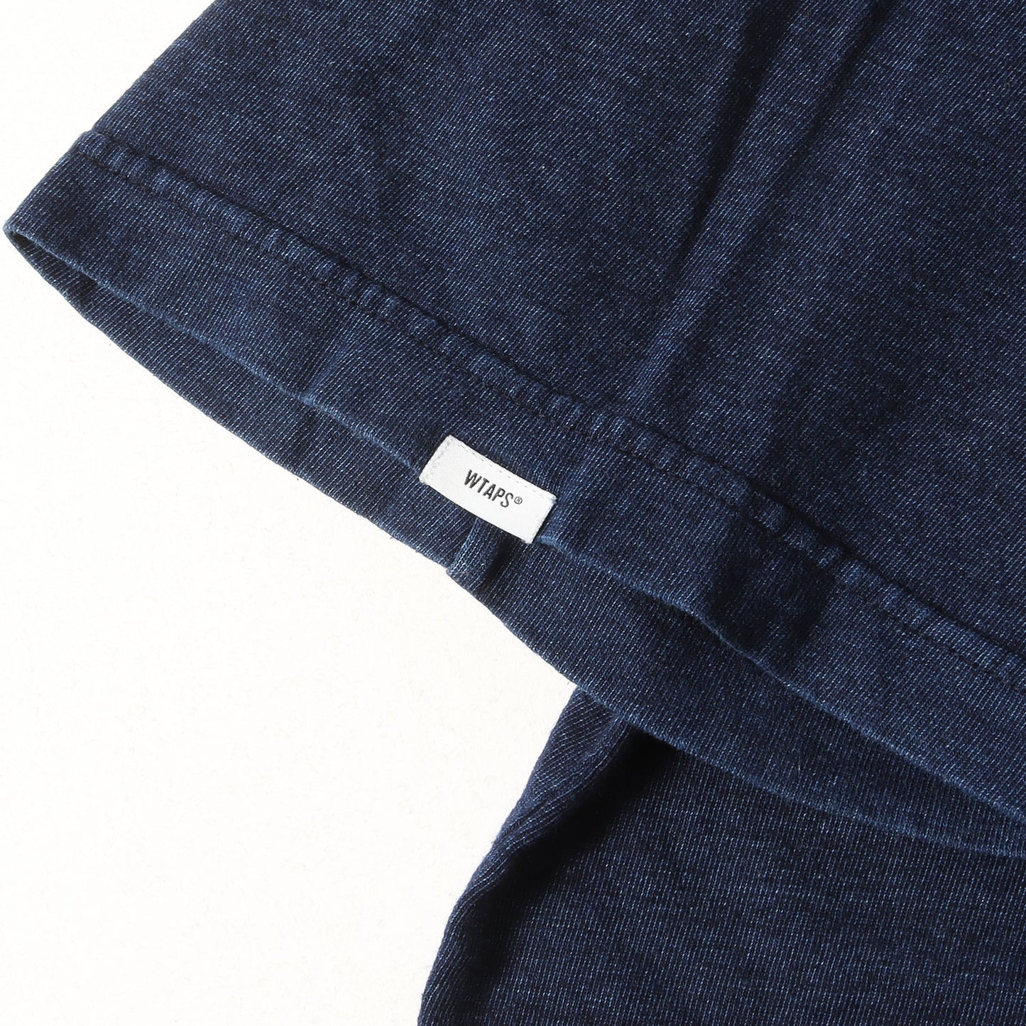 22SS ブランドロゴ刺繍 インディゴ Tシャツ(AII 06 / SS / COTTON)