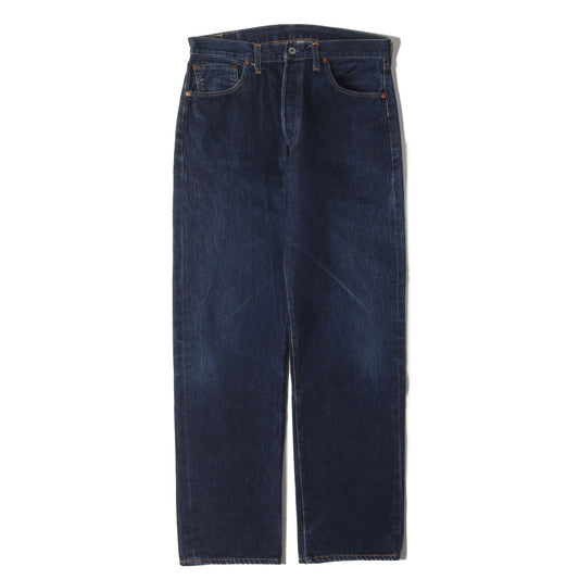 [希少 濃紺] 90s 1950年代復刻 501XX デニムパンツ / USA製 501-0003 バレンシア工場 ボタン裏刻印555