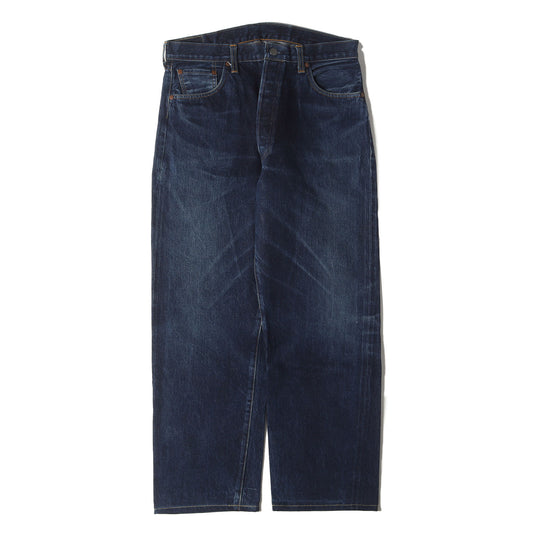 [希少 濃紺] 90s 1950年代復刻 501XX デニムパンツ / USA製 501-0003 バレンシア工場 ボタン裏刻印555