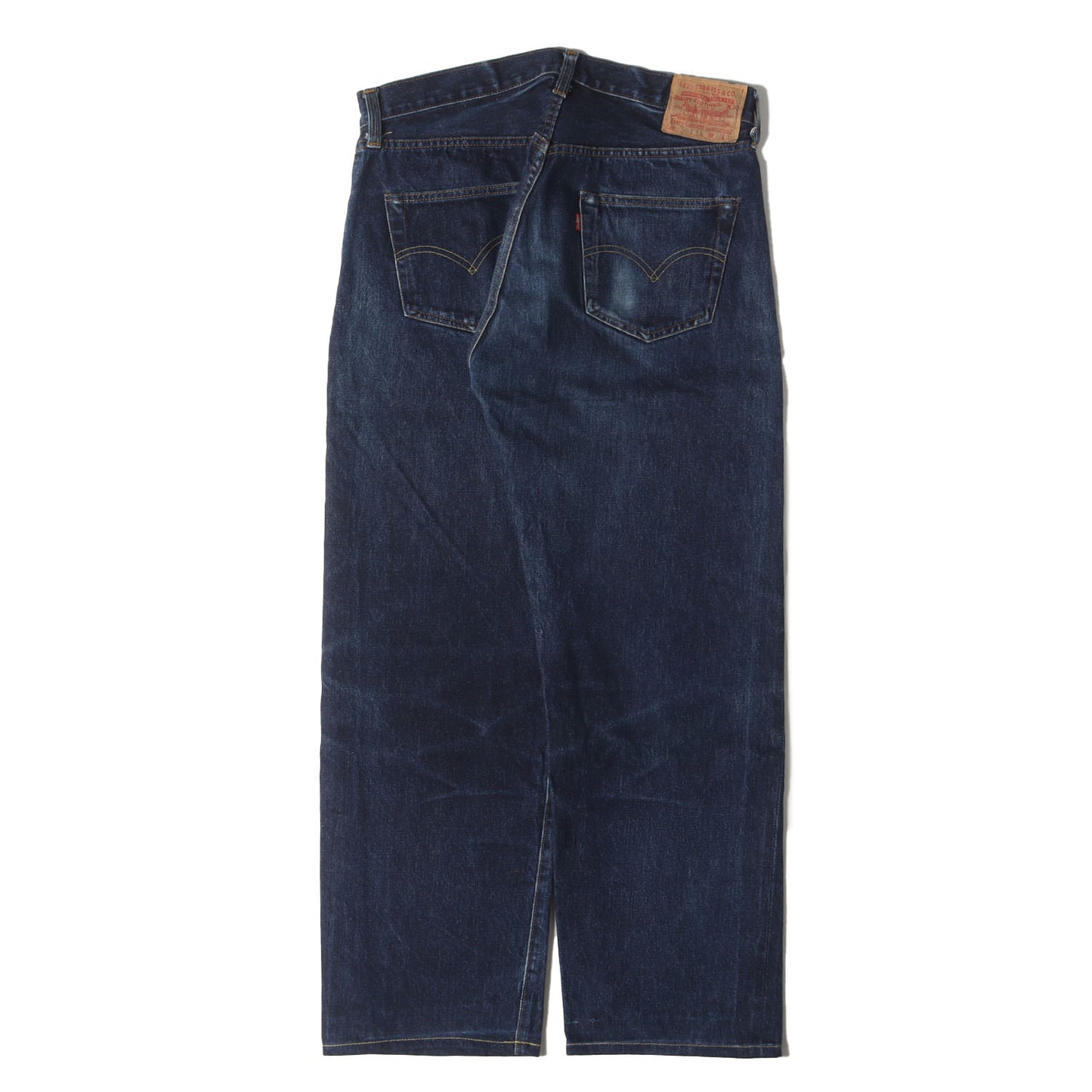 [希少 濃紺] 90s 1950年代復刻 501XX デニムパンツ / USA製 501-0003 バレンシア工場 ボタン裏刻印555
