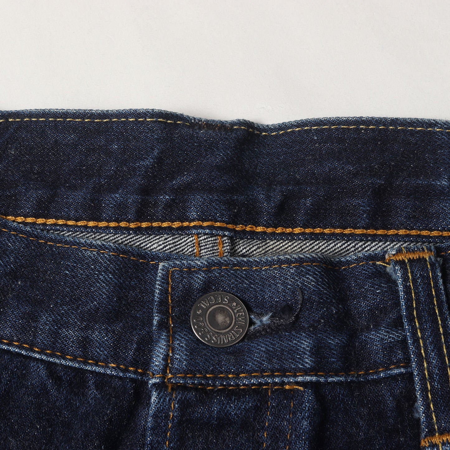 [希少 濃紺] 90s 1950年代復刻 501XX デニムパンツ / USA製 501-0003 バレンシア工場 ボタン裏刻印555