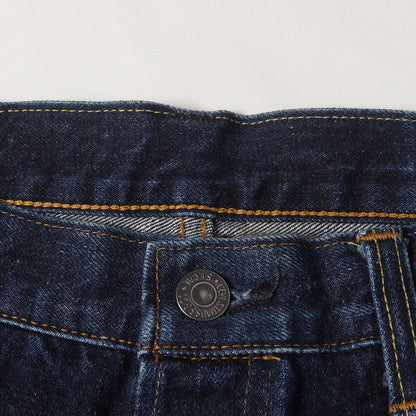 [希少 濃紺] 90s 1950年代復刻 501XX デニムパンツ / USA製 501-0003 バレンシア工場 ボタン裏刻印555