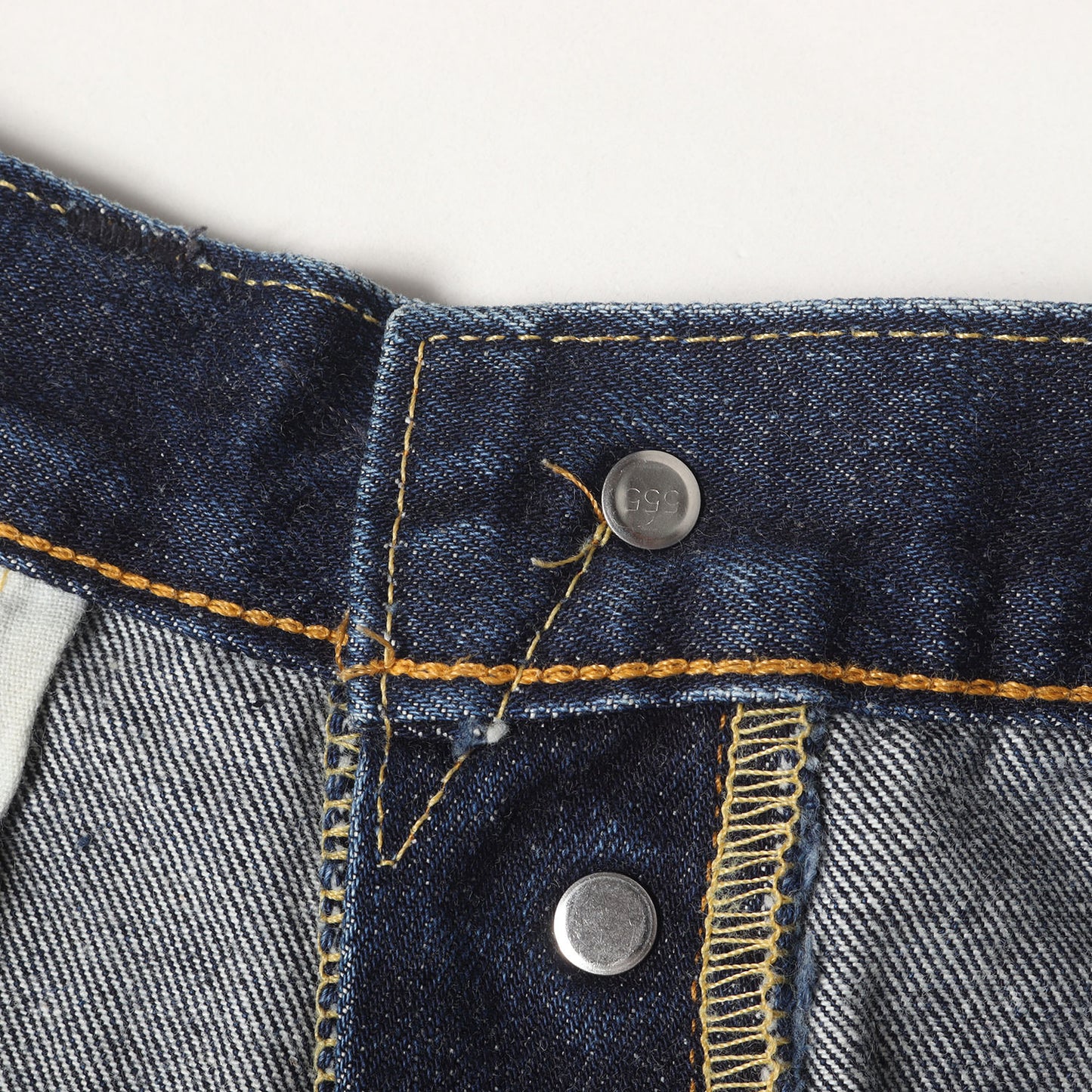 [希少 濃紺] 90s 1950年代復刻 501XX デニムパンツ / USA製 501-0003 バレンシア工場 ボタン裏刻印555