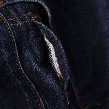 [希少 濃紺] 90s 1950年代復刻 501XX デニムパンツ / USA製 501-0003 バレンシア工場 ボタン裏刻印555