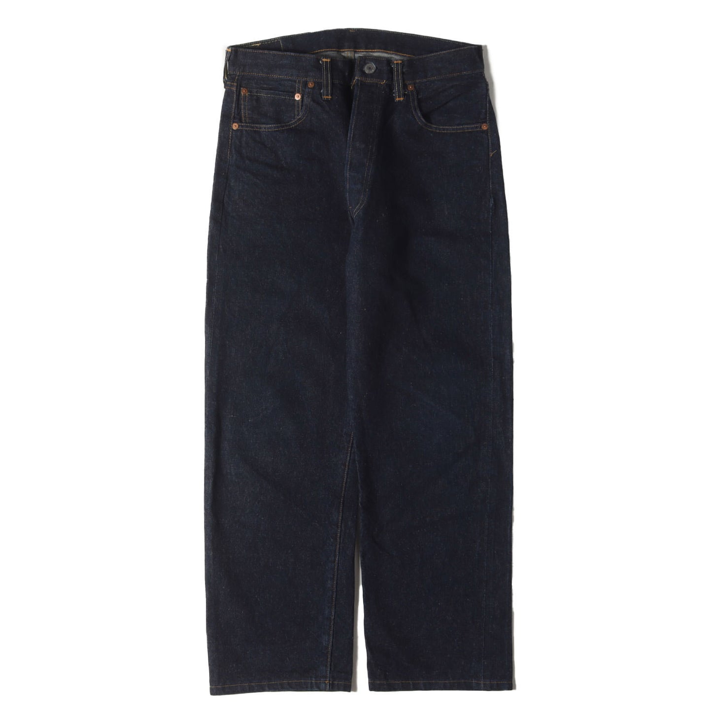[希少 濃紺] 90s 1950年代復刻 501XX デニムパンツ / USA製 501-0003 バレンシア工場 ボタン裏刻印555