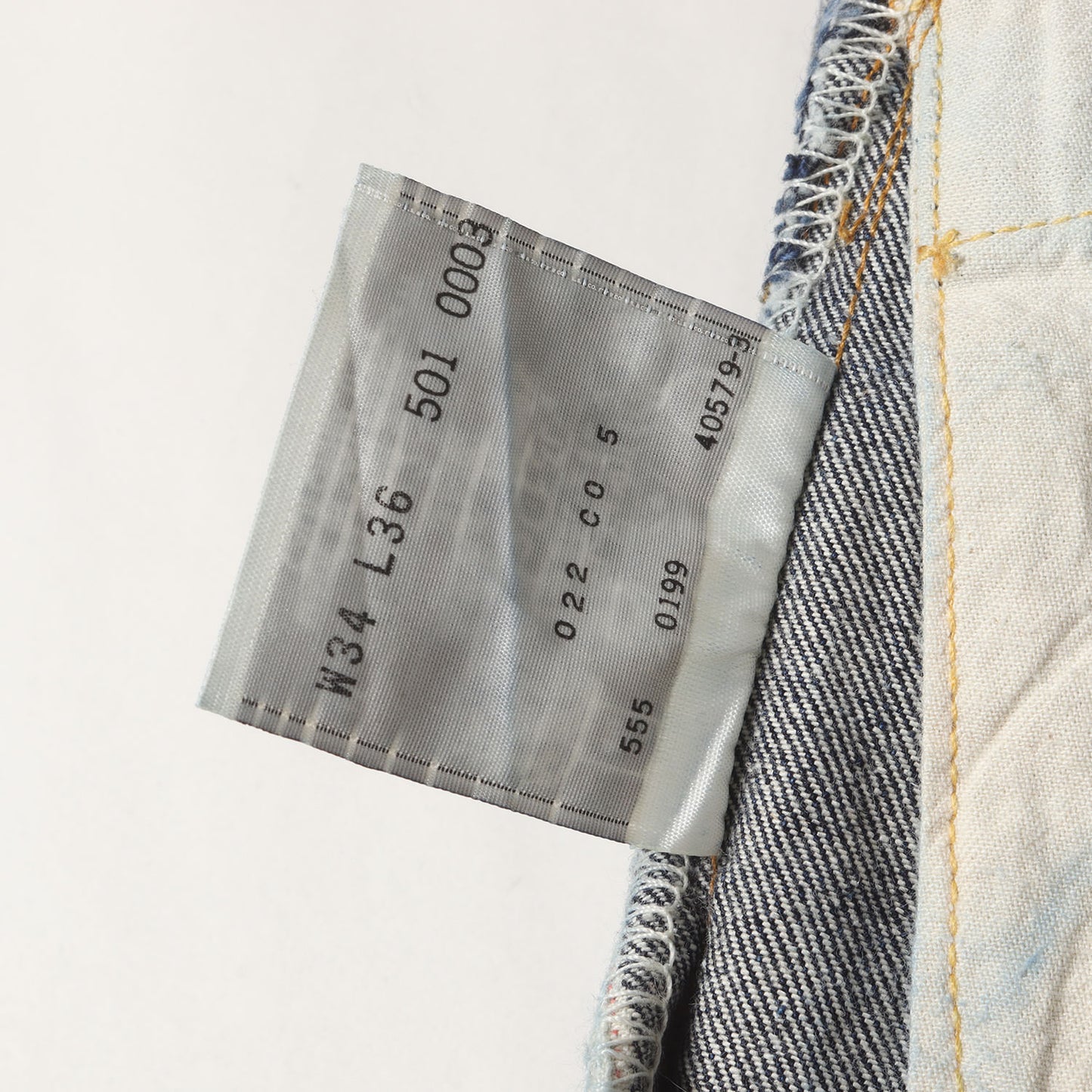 [希少 濃紺] 90s 1950年代復刻 501XX デニムパンツ / USA製 501-0003 バレンシア工場 ボタン裏刻印555