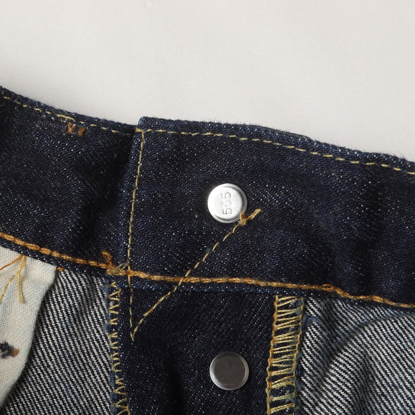 [希少 濃紺] 90s 1950年代復刻 501XX デニムパンツ / USA製 501-0003 バレンシア工場 ボタン裏刻印555