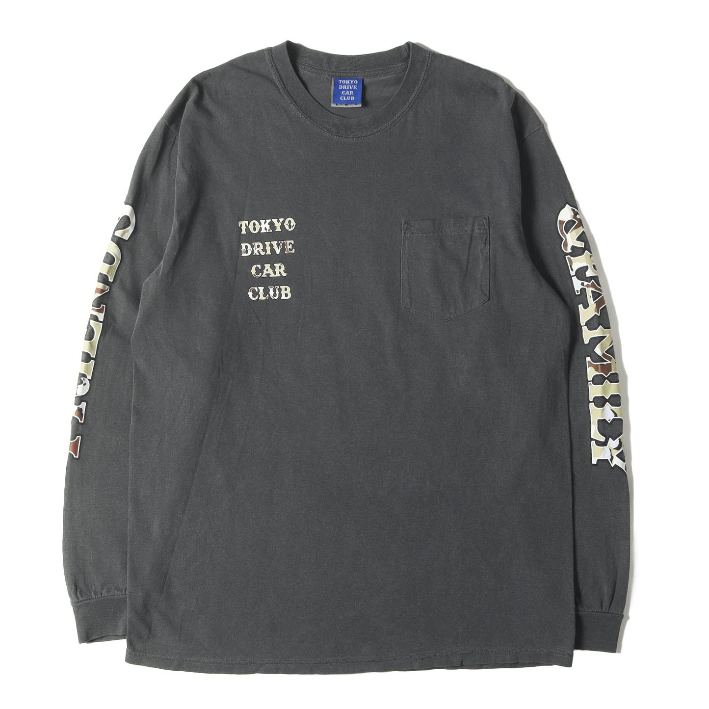 ガーメントダイ加工 デザートカモロゴ ロングスリーブ Tシャツ