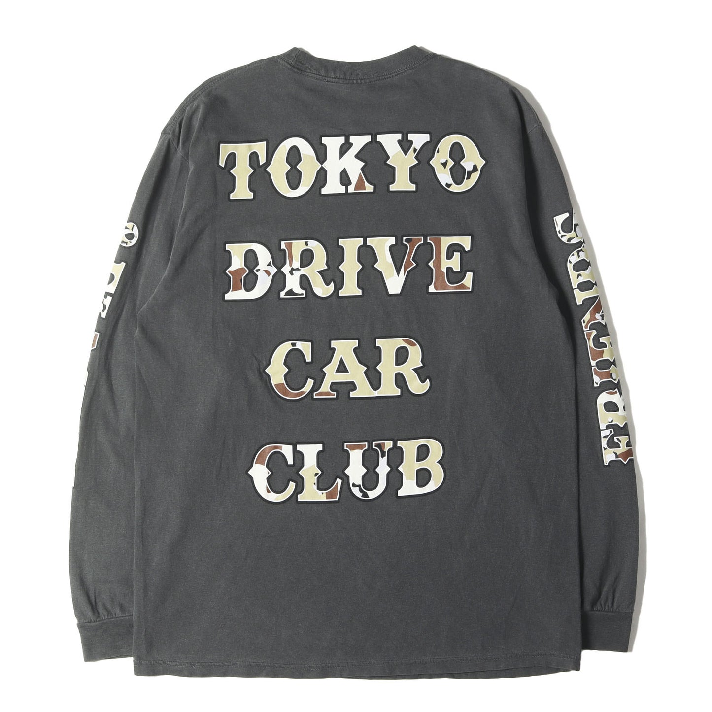 ガーメントダイ加工 デザートカモロゴ ロングスリーブ Tシャツ