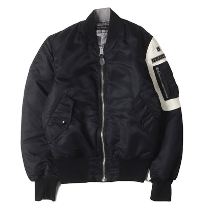 the Shepherd ×fragment design ×ALPHA 袖レザー MA-1 ボンバージャケット