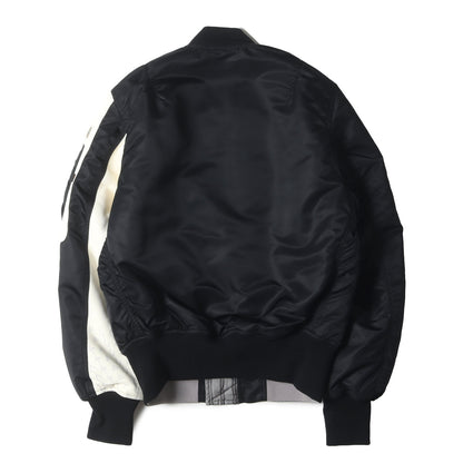 the Shepherd ×fragment design ×ALPHA 袖レザー MA-1 ボンバージャケット