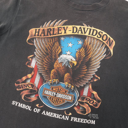 [希少モデル] 90s 3D EMBLEM 星条旗 イーグル 両面プリント Tシャツ / USA製 3Dエンブレム