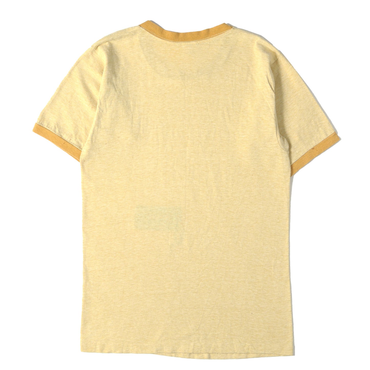 [雰囲気抜群] 80s 無地 霜降り リンガー Tシャツ USA製
