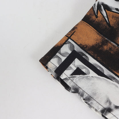 21AW ×56 TATTOO STUDIO 鬼スカル ハワイアンシャツ / アロハシャツ(HAWAIIAN SHIRT L/S)