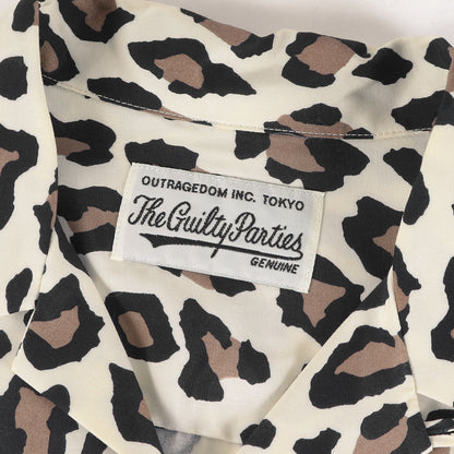 21AW レオパード柄 ロングスリーブ ハワイアンシャツ / アロハシャツ(LEOPARD L/S HAWAIIAN SHIRT)